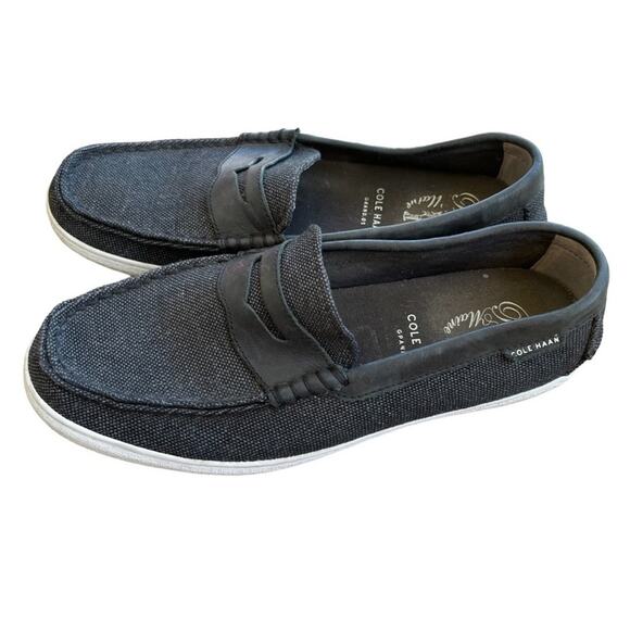 Cole Haan Men\'s casual Pinch Weekender Shoes In Black Slby Canvas size 9.5 main image 5